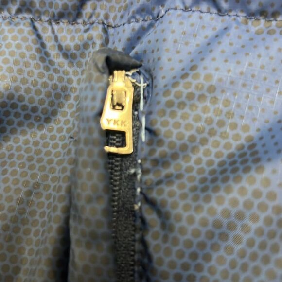 Polo Ralph Lauren Navy Camo Down jacket Repaired size 10-12 (M) - Picture 13 of 14